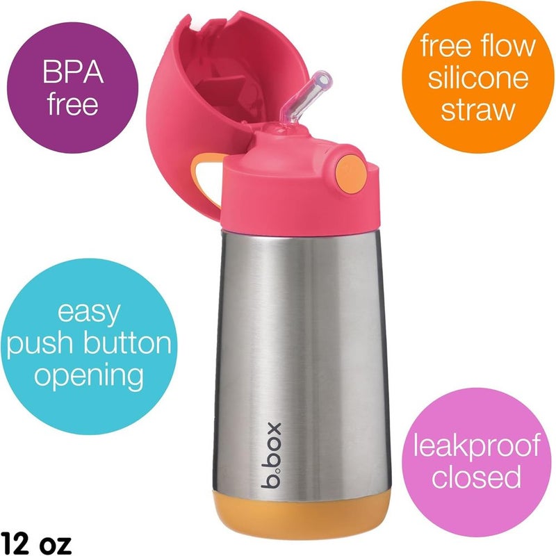 بي بوكس زجاجة شراب معزولة 350 مم - وردي - 451 - Image 2